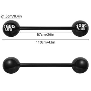 2 PCS Giant Inflatable Dumbbell Barbell,Funny Carnival Circus Birthday/Halloween Party Decorations Fake Weights Cosplay Props Party Supplies,Blow Up Strongman Costume Photo Booth Props Accessory