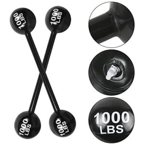 2 PCS Giant Inflatable Dumbbell Barbell,Funny Carnival Circus Birthday/Halloween Party Decorations Fake Weights Cosplay Props Party Supplies,Blow Up Strongman Costume Photo Booth Props Accessory