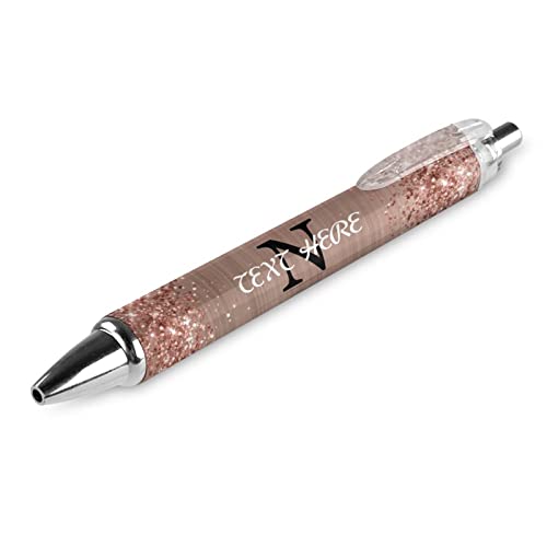 Personalized Custom Rose Gold Glitter Pattern Pens with Stylus Tip, Customized Engraving Ballpoint Pens with Name Massage Text Logo, Gift Ideas for School Office Business Birthday Graduation Anniversa