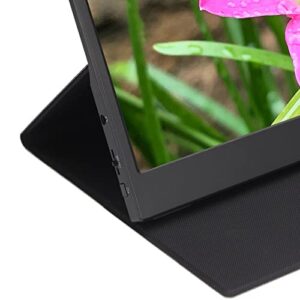 Acouto 13.3 Inch Monitor Aluminum Alloy Plastic Portable 1440P HD IPS Screen Monitor Type C External Screen for for Phone Laptop