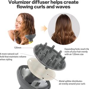 Hot Air Brush, 4 in 1 One Step Professional Hair Dryer Brush, Negative Ion Detachable Blow Dryer Brush for Curling Drying Straightening Combing with Travel Storage Box