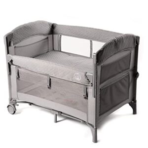 babywombworld baby bedside sleeper bassinet bed: 3-in-1 portable crib for newborns, side sleeper for babies, toddler play pen
