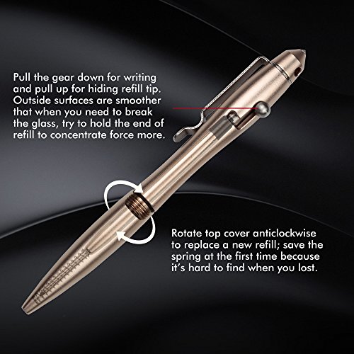 SMOOTHERPRO Practical Bolt Action Pen Multiple Colors Ballpoint Pen with Elegant Shape Color Rose Gold(TP023)
