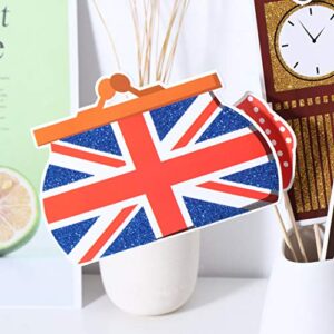 Amosfun British Photo Booth Props Funny British Party Props UK England Selfie Props for British London National Day Party Decorations,Pack of 20