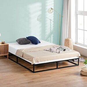 primasleep 9 inch dura metal platform bed frame/non slip bed frame/steel bed frame (queen)
