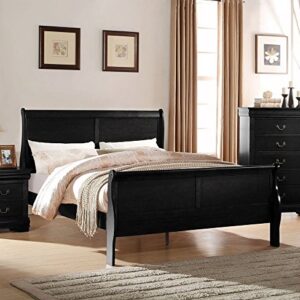 ACME Louis Philippe Queen Bed - 23730Q - Black