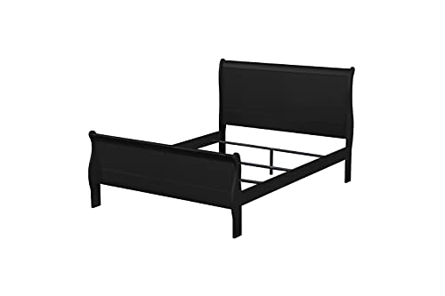 ACME Louis Philippe Queen Bed - 23730Q - Black