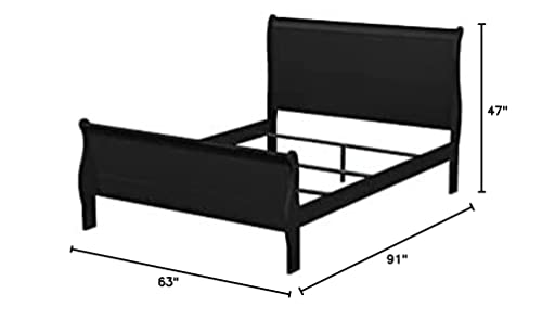 ACME Louis Philippe Queen Bed - 23730Q - Black