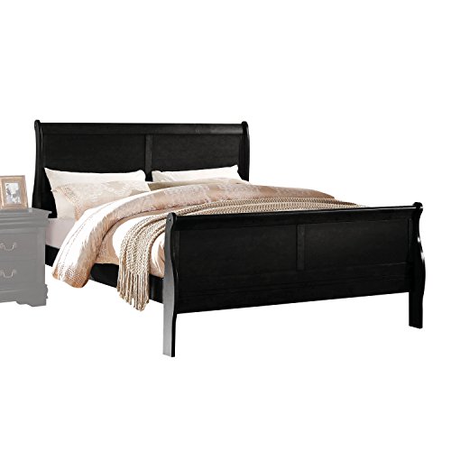 ACME Louis Philippe Queen Bed - 23730Q - Black