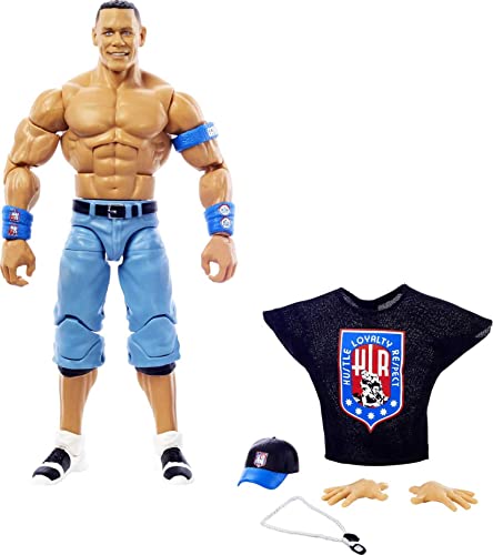 WWE John Cena Top Picks Elite Collection Action Figure with Entrance Shirt, 6-inch Posable Collectible Gift for WWE Fans Ages 8 Years Old & Up