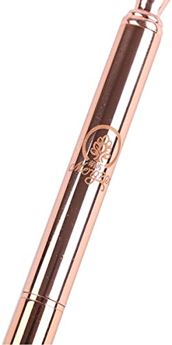 MengRan Pen + 5 Refills Rose Gold Pen with Big Diamond/Crystal -Metal Ballpoint Pen Rose Gold Office Supplies -Black Ink (rose gold)