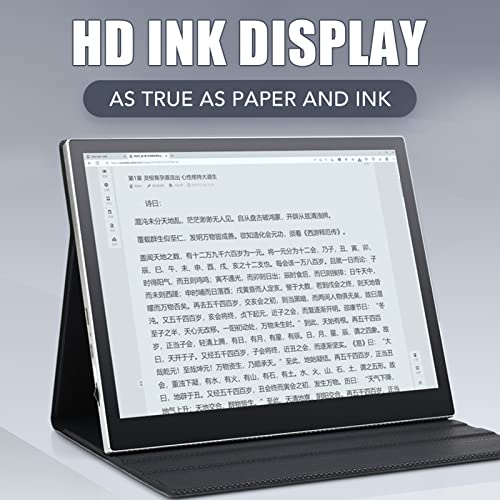 Naroote Ink Display, 100-240V 4:3 Screen Ratio E Paper Monitor for Computer (US Plug)