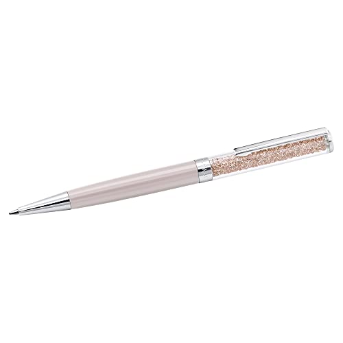 SWAROVSKI Crystalline Ballpoint Pen, Black Ink in Rose Gold Coloured Casing, Crystal Design, from the Crystalline Collection