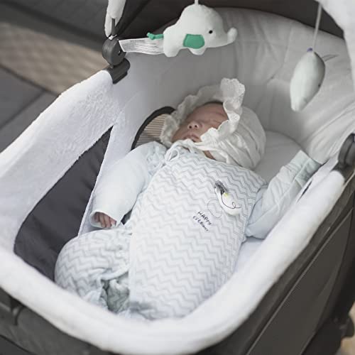 Pamo Babe 4 in 1 Portable Crib for Baby,Nursery Center with Removable Canopy, Changing Table, Lockable Wheels, Storage Bag