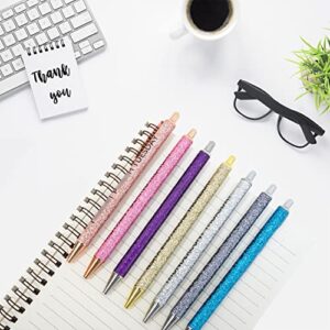 MASEBOR 7pcs Funny Pens with Sayings Glitter Days of The Week Pens Daily Work Office Ballpoint Pen Set Describing Mentality for Adults Bling 7 Day Week Pen Funny Office Gifts