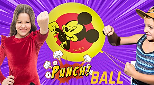 JA-RU Disney Micky & Minnie (12 Balls in 6 Packs) Punch Balls Balloons Fidget Ball Inflate & Punch Fidget Toy Inflatable Big Bounce Ball Stress Relief Punching Bag Toy for Kids. Ass-7807-6