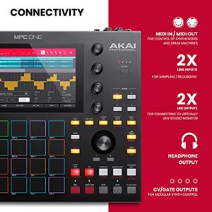 Akai Professional MPC One – Drum Machine, Sampler & MIDI Controller with Beat Pads, Synth Engines, Standalone Operation and Touch Display