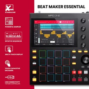 Akai Professional MPC One – Drum Machine, Sampler & MIDI Controller with Beat Pads, Synth Engines, Standalone Operation and Touch Display