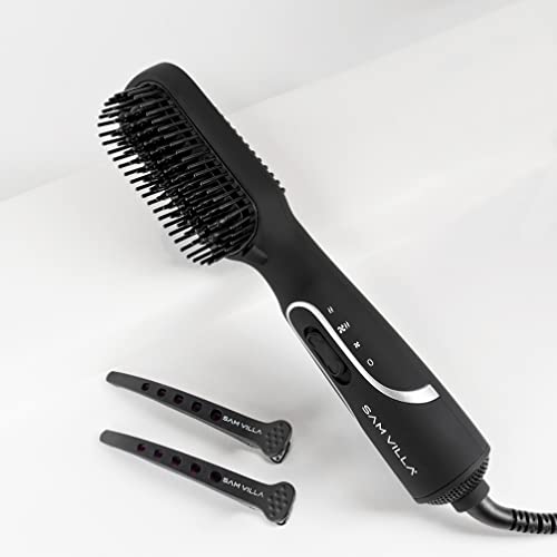 Sam Villa Pro Results 3-in-1 Blow Dryer Brush Straightener & Blowout Brush