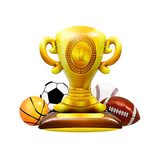Gallasy Giant Standing Champion Trophy Aluminum Foil Balloon, First Prize Balloon 41 * 34 inch for Sport Basketball Football Graduation Party Supplies