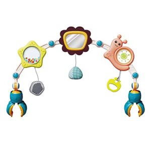 baby toys musical crib mobile bed bell holder arm bracket for girls boys, rattles, comfort toys for newborn infant boys girls toddlers the claw part can be adjusted width-diy toy decoration