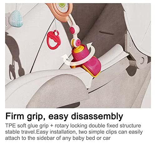 Baby Toys Musical Crib Mobile Bed Bell Holder Arm Bracket for Girls Boys, Rattles, Comfort Toys for Newborn Infant Boys Girls Toddlers The Claw Part can be Adjusted Width-DIY Toy Decoration