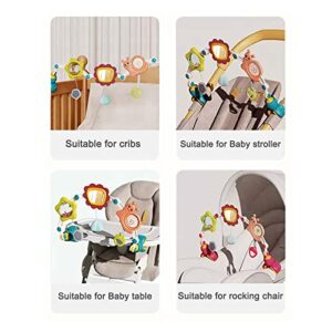 Baby Toys Musical Crib Mobile Bed Bell Holder Arm Bracket for Girls Boys, Rattles, Comfort Toys for Newborn Infant Boys Girls Toddlers The Claw Part can be Adjusted Width-DIY Toy Decoration