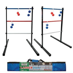 maranda enterprises ladderball pro steel, black, blue, red, white
