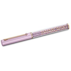 swarovski crystalline gloss ballpoint pen purple rose-gold plated