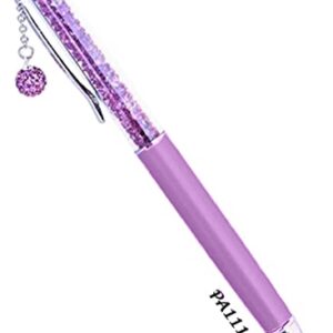 Crystal Ballpoint Pen Filled With Swarovski Crystal Elements (Dangling Charm, Light Purple)