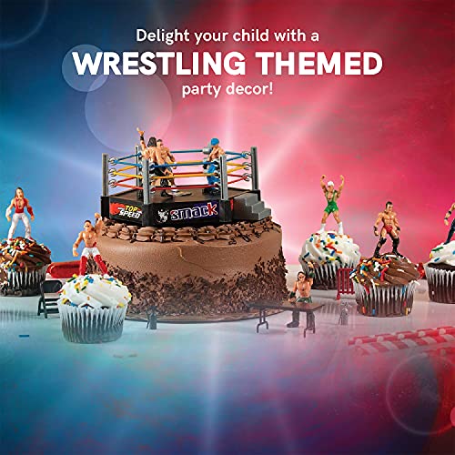 ToyVelt 32-Piece Wrestling Toys for Kids - Wrestler Warriors Toys with Ring & Realistic Accessories - Fun Miniature Fighting Action Figures Includes 2 Rings - Great Gift for Boys and Girls