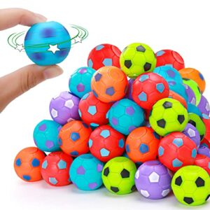 40 pcs mini soccer balls toys, soccer party favor goodie treat bag stuffers sensory fidget spinner football sports treasure box prize supplies for classroom class return gift for kids birthday party