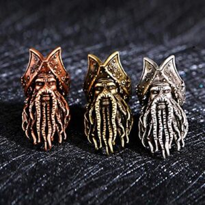 NGOANSK6688 1 Piece/Lot Silver Color Spacer Beads Long Beard Accessories for Bracelets Accessory Jewelry (BD676-4)