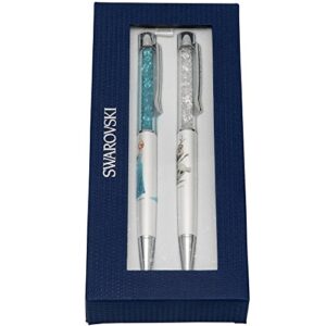 Swarovski Crystal Set Of 2 Limited Edition Stainless Steel Ballpoint Pens