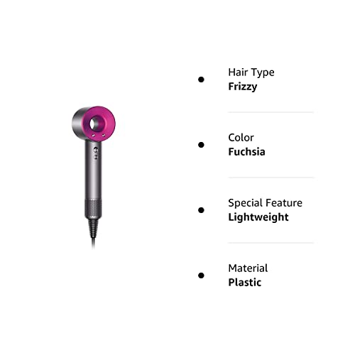 Dyson Supersonic Hair Dryer, Iron/Fuchsia (Renewed)