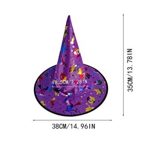 Classic Hat Halloween Bronzing Ball Party Dress Hat Women's Magic Hat Up Makeup Supplies Baseball Caps Title Boxing Hats Purple