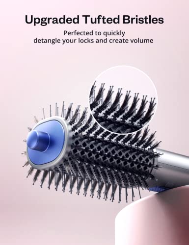 Hair Dryer, Blow Dryer Brush, Volumizer with 1300W High Speed Brushless Motor 11000 RPM, All-in-One Salon-Grade Beauty Tool, Heated Styling Brush with Negative Ions for Straight, Curly and Fluffy Hair