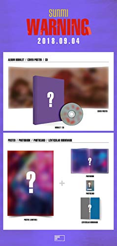 SUNMI [WARNING] Album CD+PhotoBook+BookMark+PhotoCard+Tracking Number K-POP SEALE