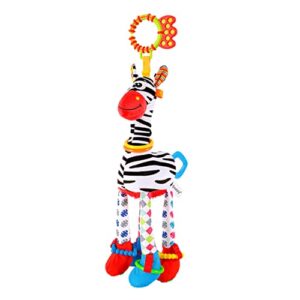 toddmomy stuffed educational sensory animals ster baby learning soft hanging toys toy bed pendants plush newborn crib squeaky doll plaything crinkle shape car for animal zebra around