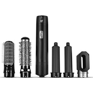 houkai hair dryer electric comb hair curler straightener brush 5 in 1 electric air comb hair styling tool barber salon blow dryer