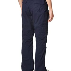 KOI James Elastic Men's Scrub Pants with Zip Fly and Drawstring Waist, Navy, Medium/Short