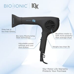 Bio Ionic 10x Pro Ultra Light Speed Dryer - Black Hair Dryer 1 Pc