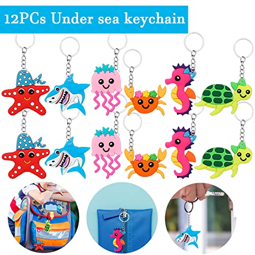 88Pcs Under the Sea Party Favors for Kids, Ocean Sea Animals Themed Party Supplies for Boys Girls, Cute Sea Animal Party Favors for Birthday Party Supplies School Rewards Prize for Kids