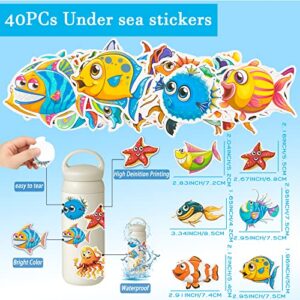 88Pcs Under the Sea Party Favors for Kids, Ocean Sea Animals Themed Party Supplies for Boys Girls, Cute Sea Animal Party Favors for Birthday Party Supplies School Rewards Prize for Kids