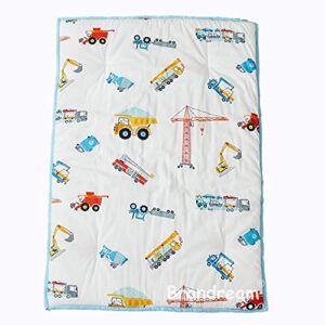 Brandream Boys Fire Truck Pillow & Construction Cars Baby Crib Bedding Set