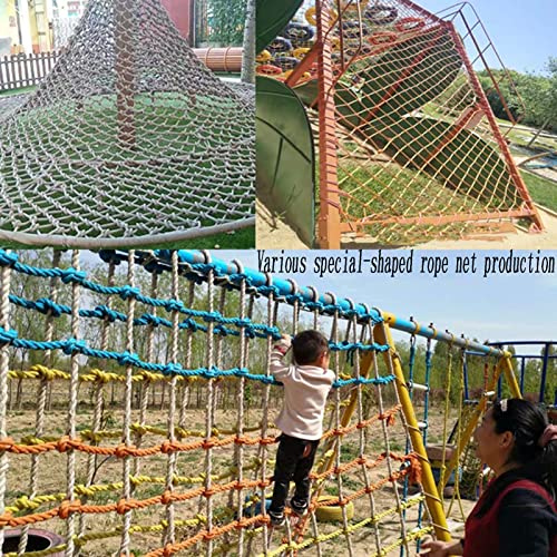 AWSAD Obstacle car Net Child Safety Net Garden Decoration Net Climbing Net Child Color Protective Net Safety Anti-Fall Netting Child Decoration Net Color : 8cm mesh, Size : 3x6m(9.8x19.7ft)