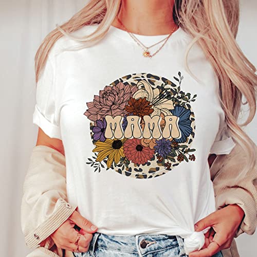 Mother's Day Party Supplies Regalo para El De Las Madres Vintage Clothes Purple Shirt for Women Cropped Graphic Tees for Women