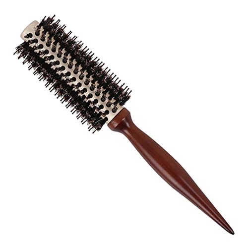 gloss&glow Hair Brush, Bore Bristle Round Hot Curling Hair Brush, Thermal Ceramic & Ionic Tech, Roller Hairbrush for Blow Drying, Curling, Straightening, Add Volume & Shine (2 inch, Barrel 0.7 inch)