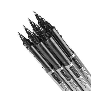 ARTEZA Rollerball Pens, Pack of 20, 0.5mm Black Liquid Ink Pens for Bullet Journaling, Fine Point Rollerball, Office Supplies for Writing, Taking Notes & Sketching