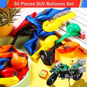 36 Pieces Dirt Bike Party Decorations Dirt Bike Party Balloons, Motocross Birthday Party Checkered Flag Party Decoration Balloon Supplies for Girl Boy Dirt Bike Sports Racing Party Supplies,12 Inches